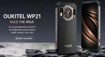 403,80€ smartphone robuste Oukitel WP21 (Helio G99, vision nocturne, 9800 mAh, 12 go + 256 go, 66W, 120Hz) 