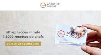 Remises sur les cartes cadeau Académie du Goût qui permettent d’accéder à 8 000 recettes de chefs