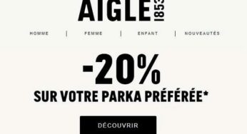 20% de remise sur l’achat d’une parka Aigle