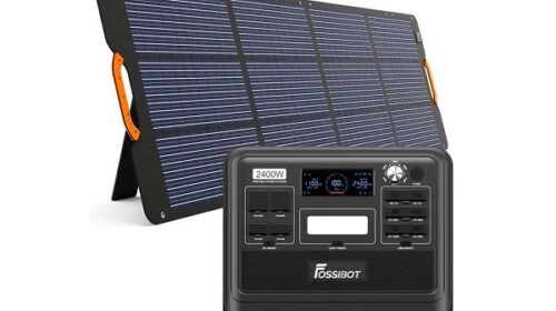 Promotion Pack station d'alimentation portable 2400W FOSSiBOT F2400 + panneau solaire 200W