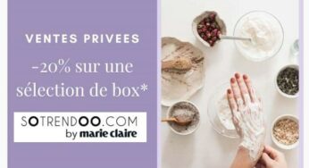 Vente privé box de Sotrendoo by Marie Claire = 20% de réduction sur une sélection de Box (sans abonnement)