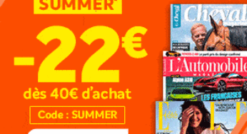 Abonnements magazines avec de fortes remises sur France Abonnements (-22€ dés 40€ ou -12€ sans mini)