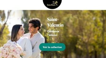 Vos fleurs livrées pour la Saint Valentin par Interflora : 15% de remise sur votre commande