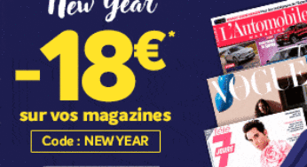 📢 Lisez vos magazines pour pas cher grâce à une remise de 18€ sur des dizaines d’abonnements magazines sans minimum d’achat