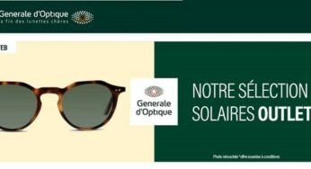 Vos lunettes de soleil moins chères avec une offre Outlet Générale d’Optique 🕶