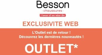 Des chaussures à petits prix avec l’Outlet Besson Chaussures (en ligne uniquement)