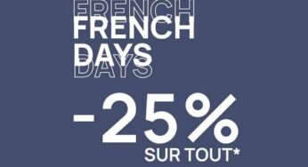 French Days Carré Blanc = 25% de remise sur tout (linge lit, table, bain)