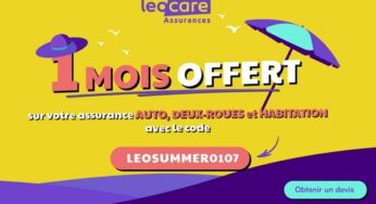 1 mois offert sur toutes nouvelles souscription assurance Leocare (Auto, Moto ou Habitation)