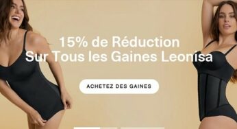 15% de réduction sur toutes les gaines Leonisa (même en promo)