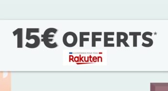 Aujourd’hui : 15€ de remise sur Rakuten pour 119€ d’achats