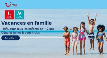 50% de remise sur TOUS les séjours de vos enfants de -12 ans en Club Marmara & Club Lookéa