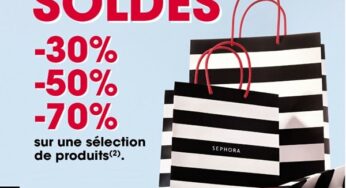 Soldes Sephora : réductions allant de -30% jusqu’à -70% pour le lancement !