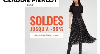 15% de remises supplémentaires sur les pièces remisées des soldes Claudie Pierlot