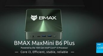 189,99€ mini PC BMAX B6 Plus avec Intel Core i3-1000NG4, 12 Go DDR4 / 512 Go SSD, Windows 11 Pro