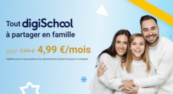 45% de remise sur l’abonnement annuel Digischool Pass éducatif (soit seulement 59,88€ l’année)