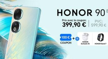 HONOR 90 : une offre exceptionnelle 399,99€ avec deux cadeaux (HONOR Earbuds X5 & HONOR Band 7)