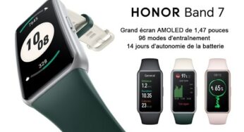 36,99€ le bracelet montre connectée HONOR Band 7 (vente flash)