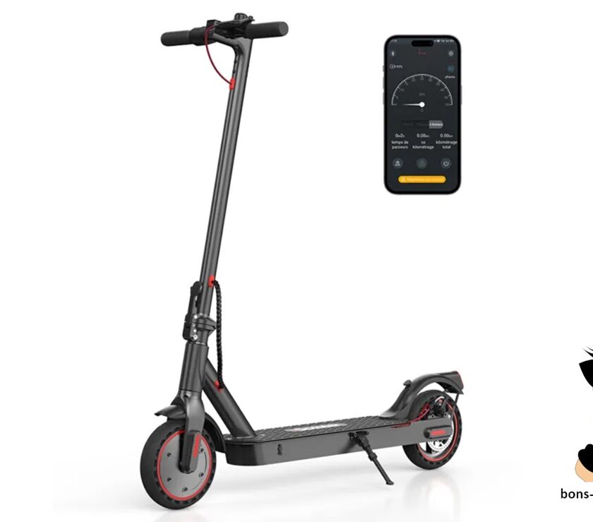 vente flash trottinette électrique iscooter i9 moteur 350w, roues 8,5 pouces, app