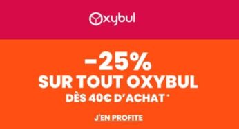 25% de remise sur Oxybul dés 40€ d’achat