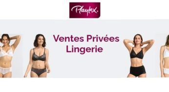 Ventes Privées Playtex : -50% sur le 2ème article et les suivants