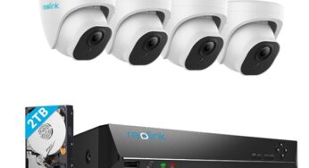 453,59€ kit complet de surveillance avec 4 cameras 8MP et centrale avec disque dur 2To Reolink  RLK8-800D4