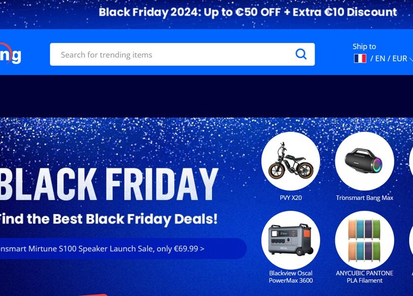 Le Black Friday Deals de Geekbuying sont en ligne