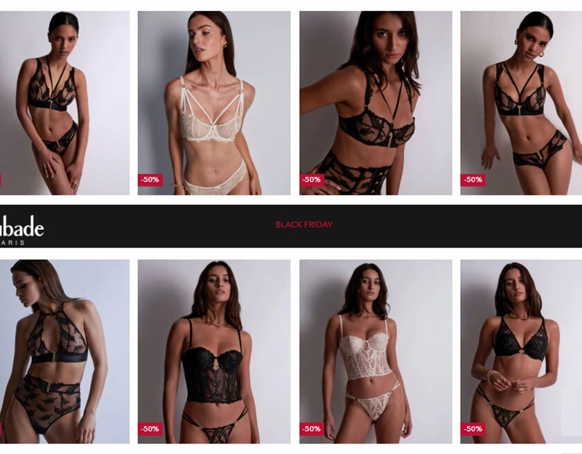 lingerie aubade moins chère avec l’offre black friday