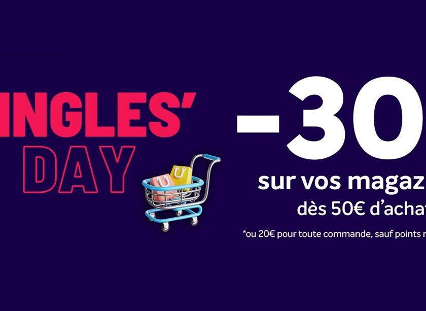 Offre Singles Days Abonnement Magazine avec une remise de 30€ sur France Abonnement