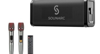 39€ enceinte Bluetooth 80W SOUNARC M1 avec 2 microphones sans fil