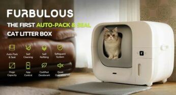 399€ litière automatique auto-nettoyante Furbulous pour chat (grande capacité 60L, contrôle par application)