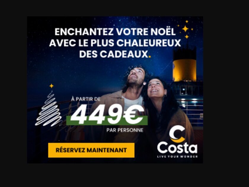 Promotion Costa Croisières de Noël