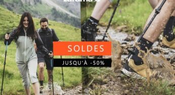 Des centaines d’articles démarqués dans les soldes Lafuma (chaussures, vêtements et accessoires)