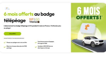 6 mois d’abonnement au badge télépéage Bip&Go offerts🚘