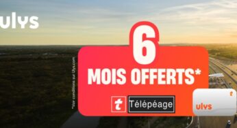 6 mois d’abonnement offerts + 0€ frais de mise en service avec votre Badge Télépéage Ulys Classic