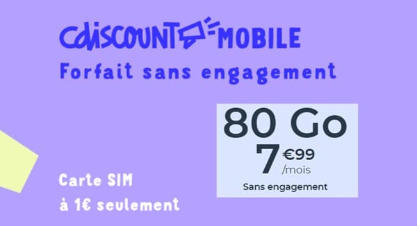 80 go de data à seulement 7,99 € chez cdiscount mobile