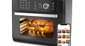 119,99€ four à air chaud Proscenic T31 1700W 15L avec 12 programmes (friteuse, rôtisseuse..) APP Control & Recettes en ligne