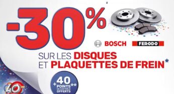 Promotion freinage : 30 % de remise sur les disques et plaquettes sur AD Auto