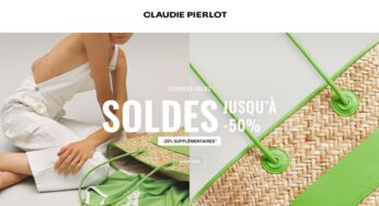 Soldes Claudie Pierlot Paris : encore plus de remise pour la dernière démarque + -20% supplementaire