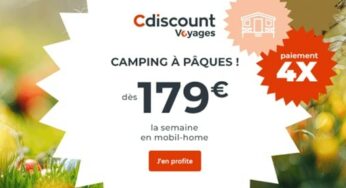 Camping Cdiscount Voyages : Offres de Pâques jusqu’à -67% en dernieres minutes