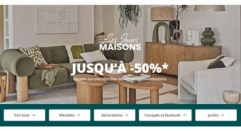 Les jours Maisons du Monde : jusqu’à -50% sur du mobilier et déco (& plus de 2000 prix baissés)