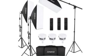 Déstockage : 75,99€ kit complet d’éclairage pour photographie studio Andoer !