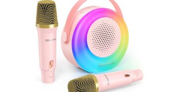 17,99€ système de Karaoké pour enfant avec 2 micros BlitzMax (son et lumière)