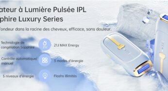 Promotion épilateur lumière pulsée Saphir de LUBEX 69,99€ port inclus