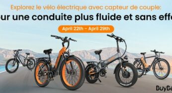 Vente flash vélos électriques avec capteur de couple sur Buybestgear