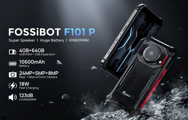 résistant, puissant et endurant smartphone FOSSiBOT F101P