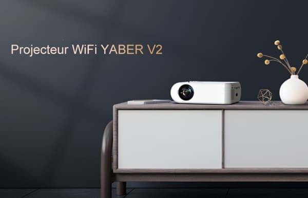 Vidéoprojecteur portable WiFi YABER V2 au petit prix de 59,99€