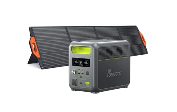 Énergie portable et durable pack fossibot f1200 + panneau solaire