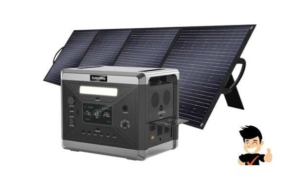 Promotion pack station d’alimentation portable SolarPlay Q2501 + panneau solaire 200W