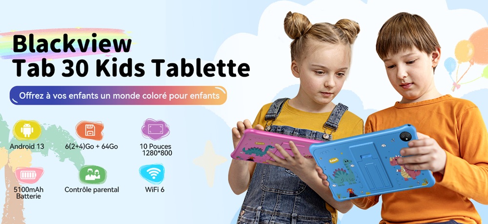 Tablette Blackview Tab 30 Kids à prix mini 