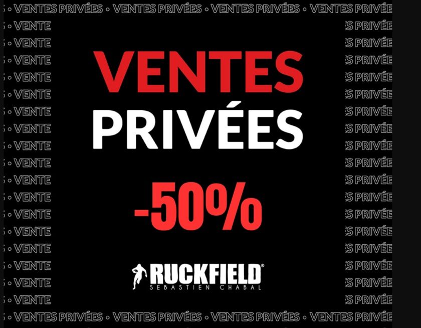 Vente privée Ruckfield Sébastien Chabal de pré soldes